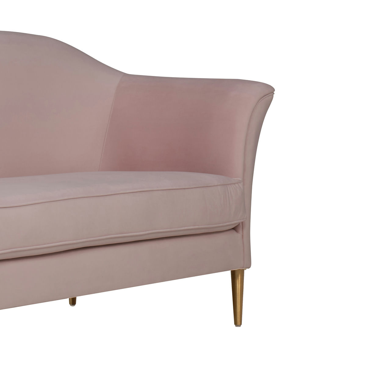 TOV Furniture Plato Blush Velvet Sofa