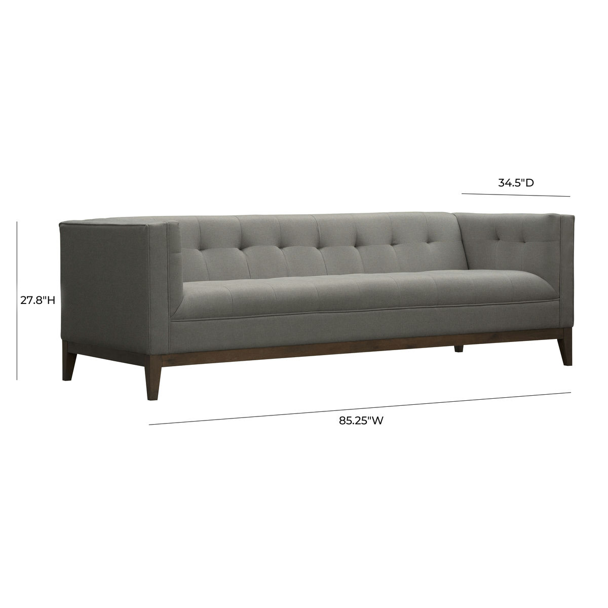 TOV Furniture Gavin Light Grey Sofa