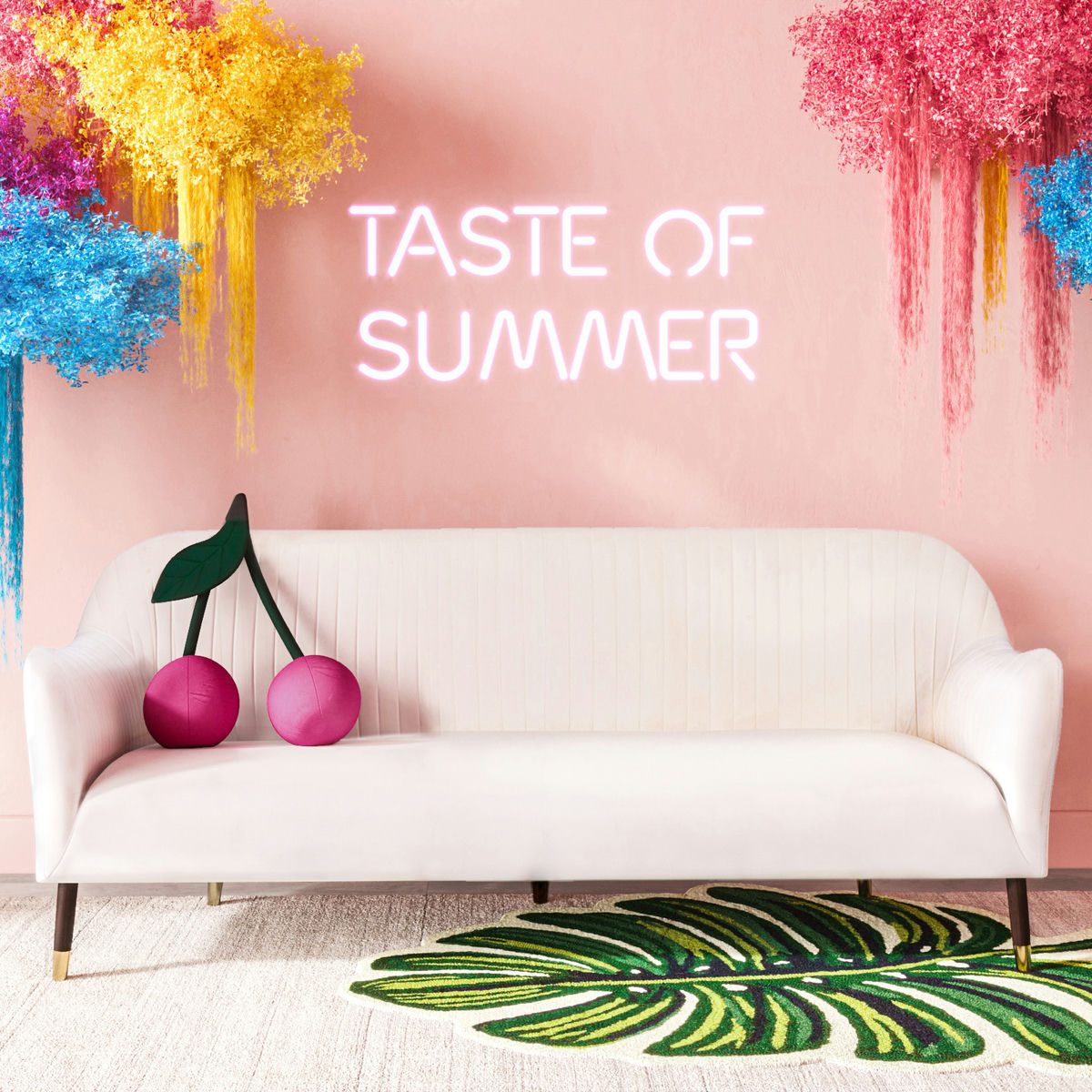 TOV Furniture Natalia Cream Velvet Sofa