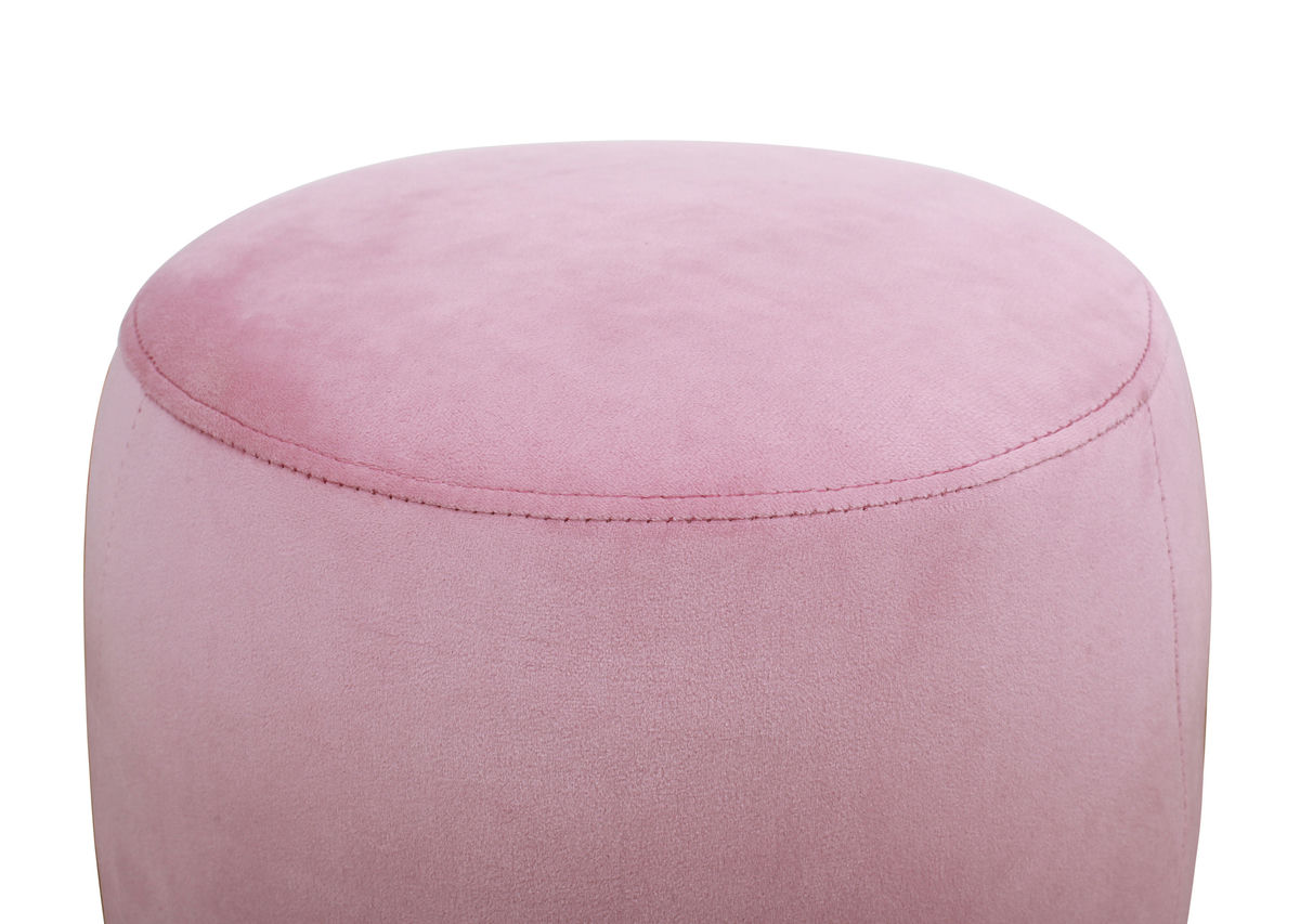 TOV Furniture Willow Blush Velvet Ottoman