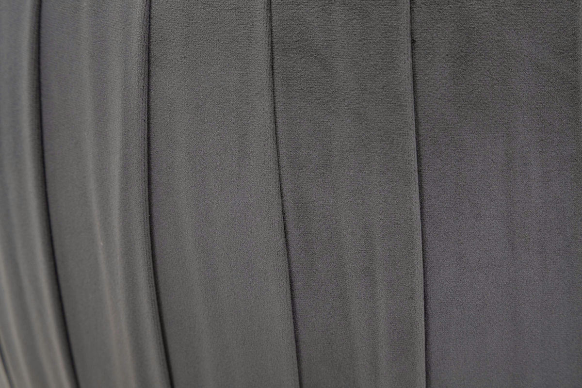 TOV Furniture Fleur Grey Velvet Storage Ottoman