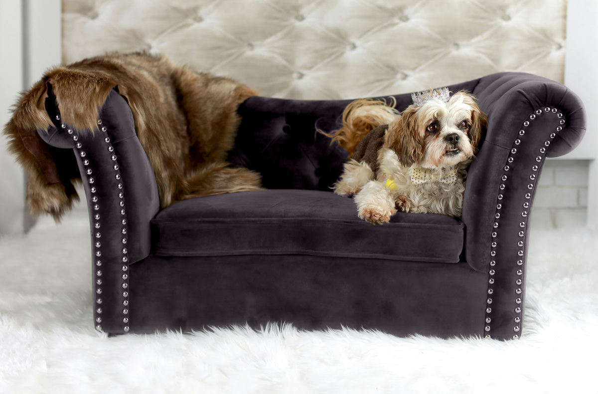 TOV Furniture Dachshund Grey Pet Bed