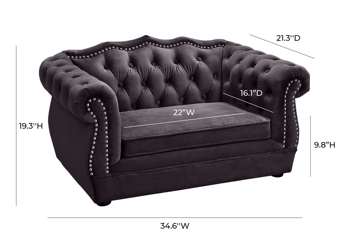 TOV Furniture Yorkshire Grey Pet Bed