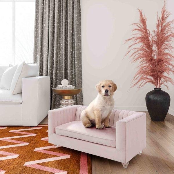 TOV Furniture Aviator Blush Pet Bed