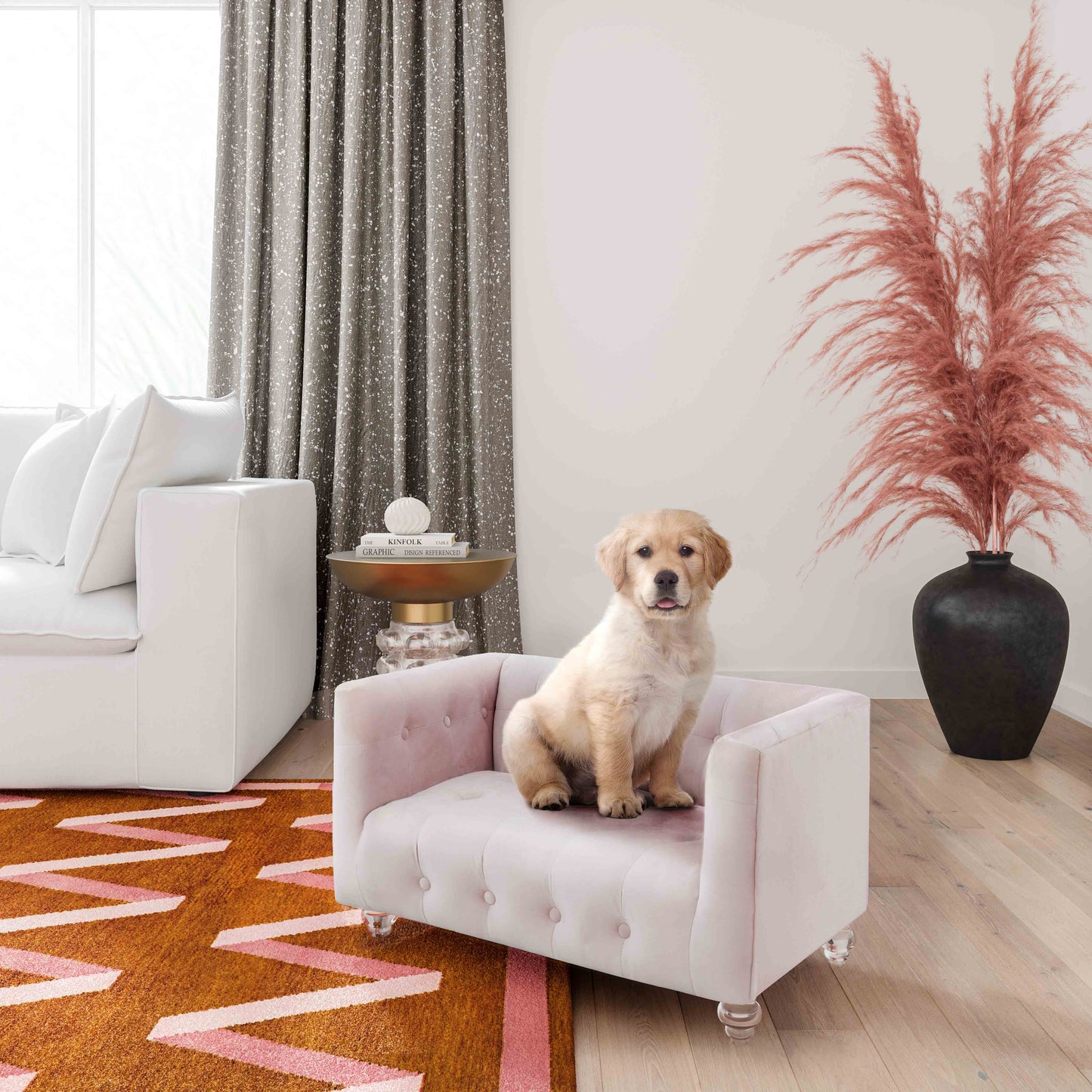 TOV Furniture Bea Blush Pet Bed