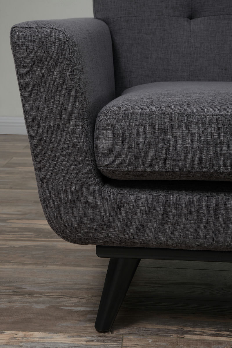 TOV Furniture James Grey Linen Sofa