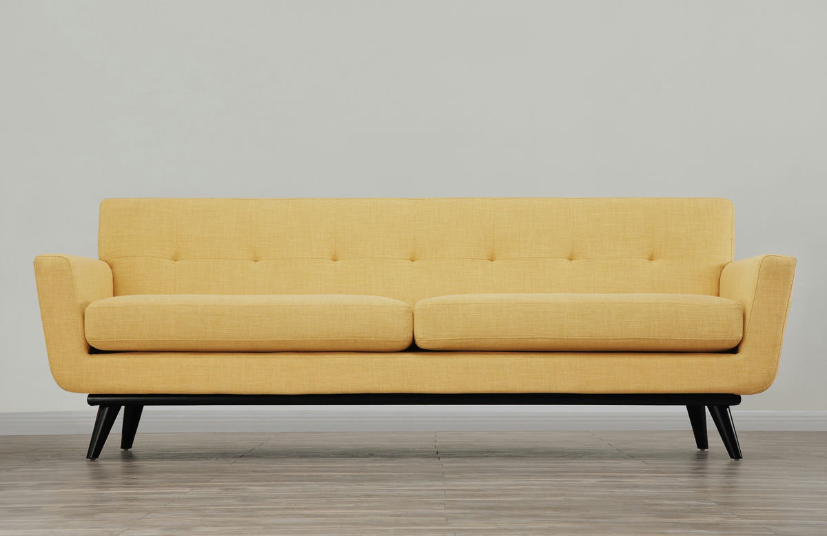 TOV Furniture James Mustard Yellow Linen Sofa