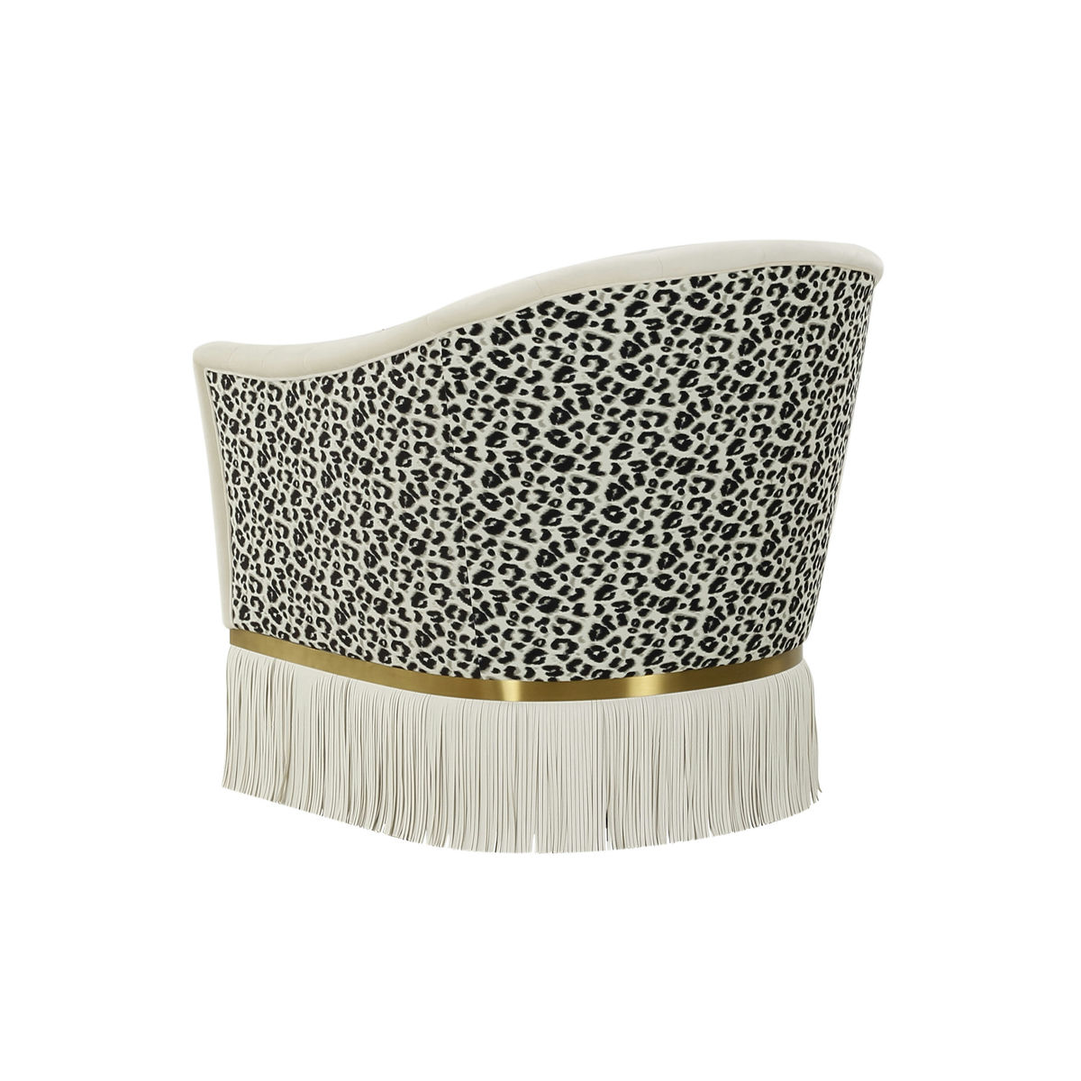 TOV Furniture Enid Cream Velvet Swivel Chair