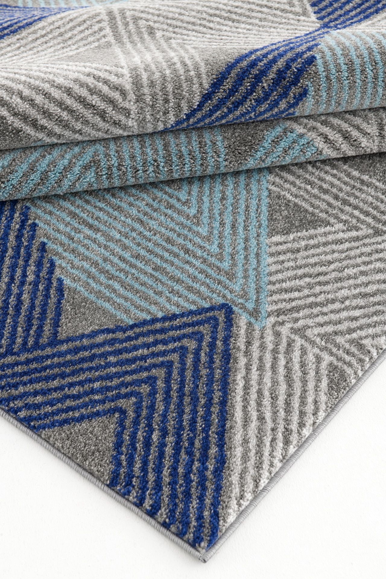 Twist-Pls10652-Grey_Blue-7.10 X 10 Area Rug