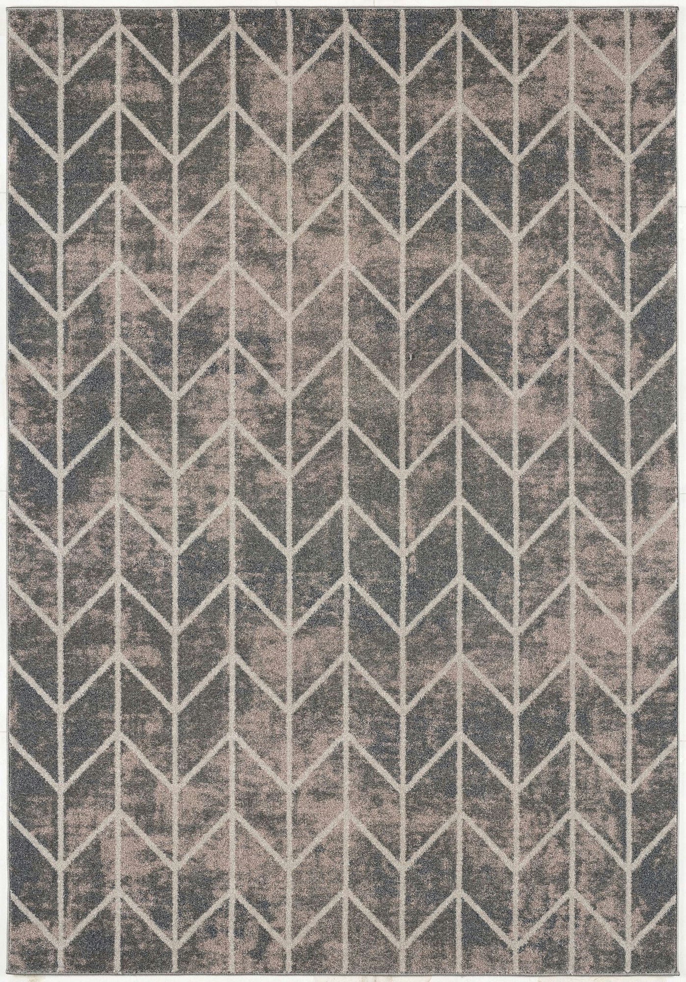 Twist-Ls1892-Black-Gray-7.10 X 10.6 Area Rug