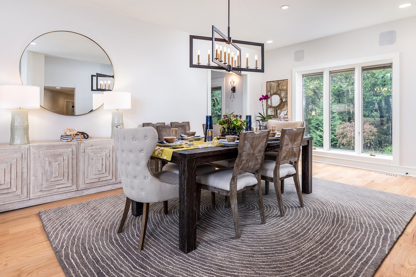Kaleen Textura Collection Light Grey Area Rug 5' x 7'9"