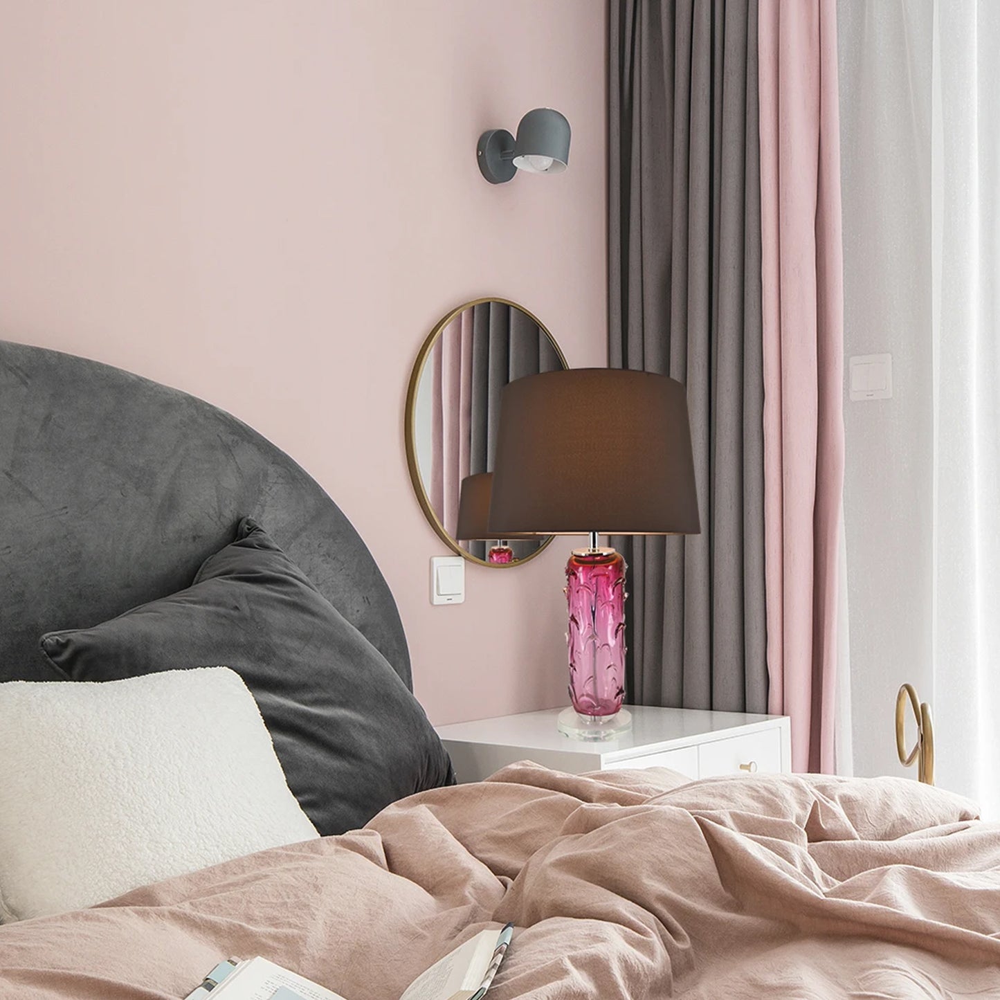 Jacinto 27" Table Lamp (Single) - Pink