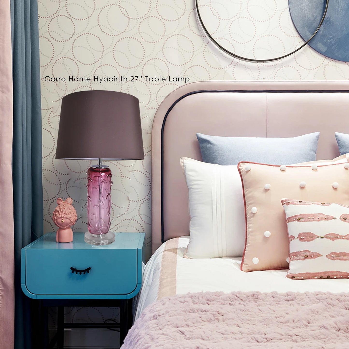 Jacinto 27" Table Lamp (Single) - Pink