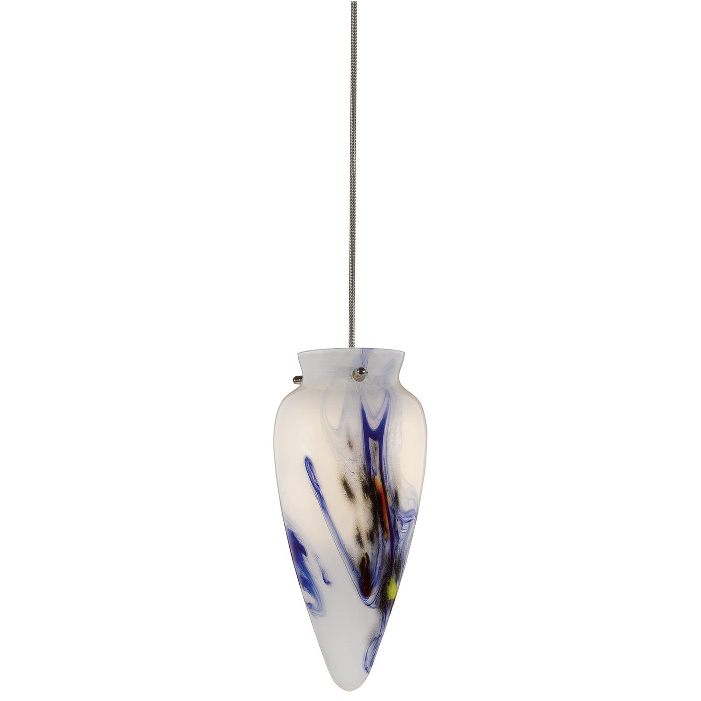 White blue swirl Metal Low voltage uni pack pendants - Pendant