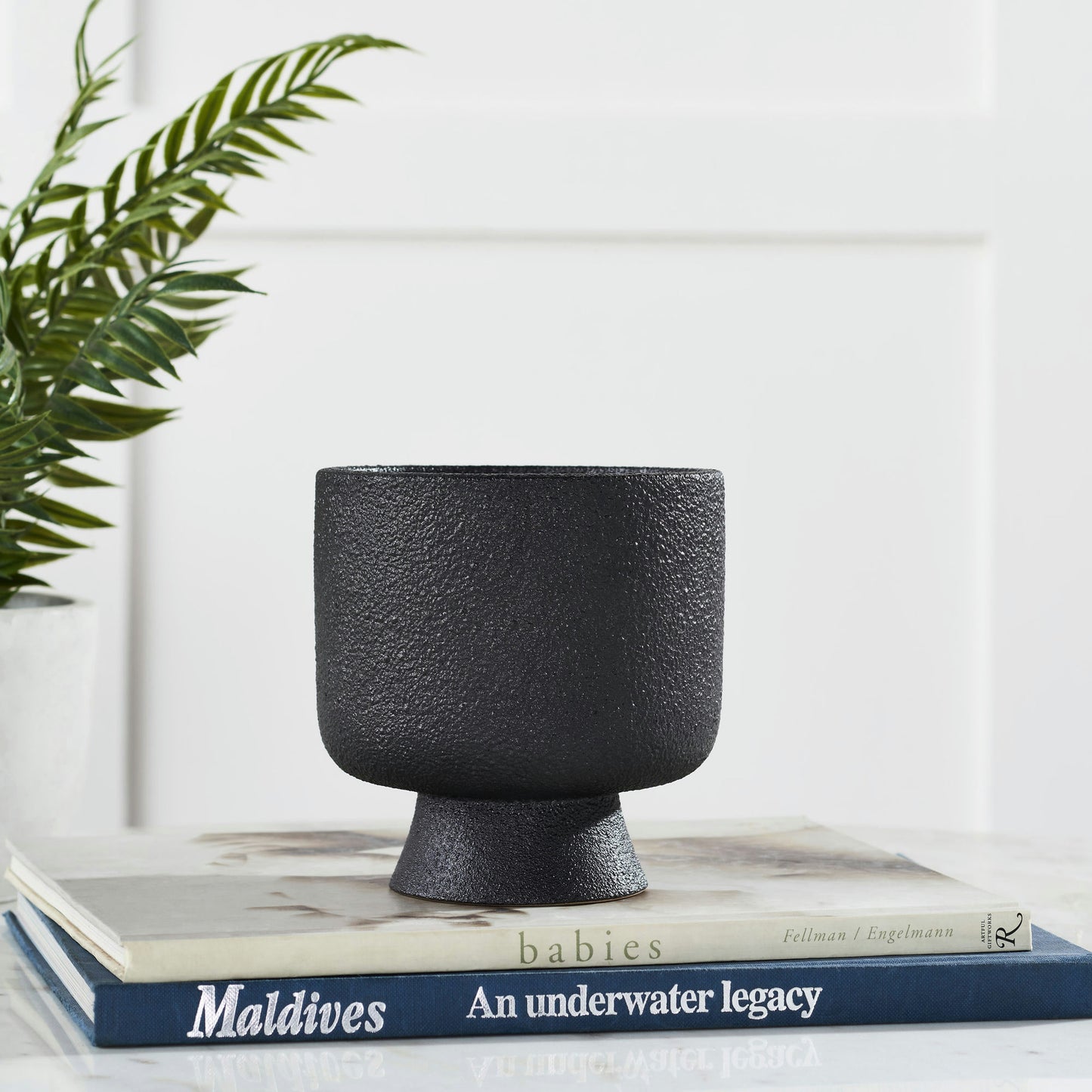 Kestell Matte Black Ceramic Vase