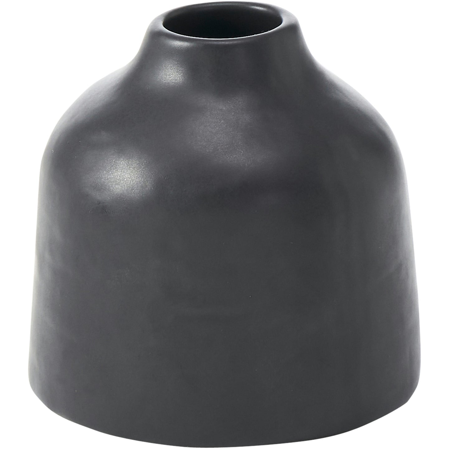 Forio Matte Black Ceramic Set Of 2 Vases