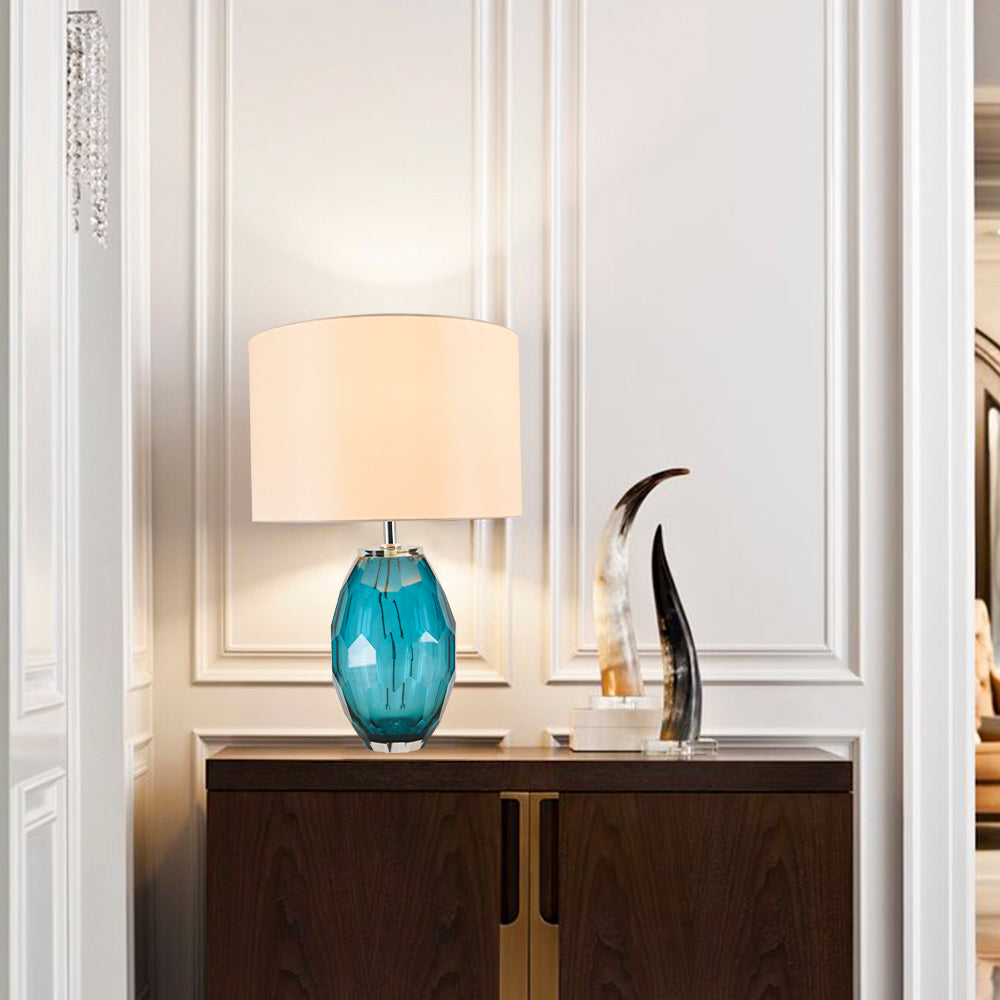 Muge Little 21" Table Lamp (Single) - Blue