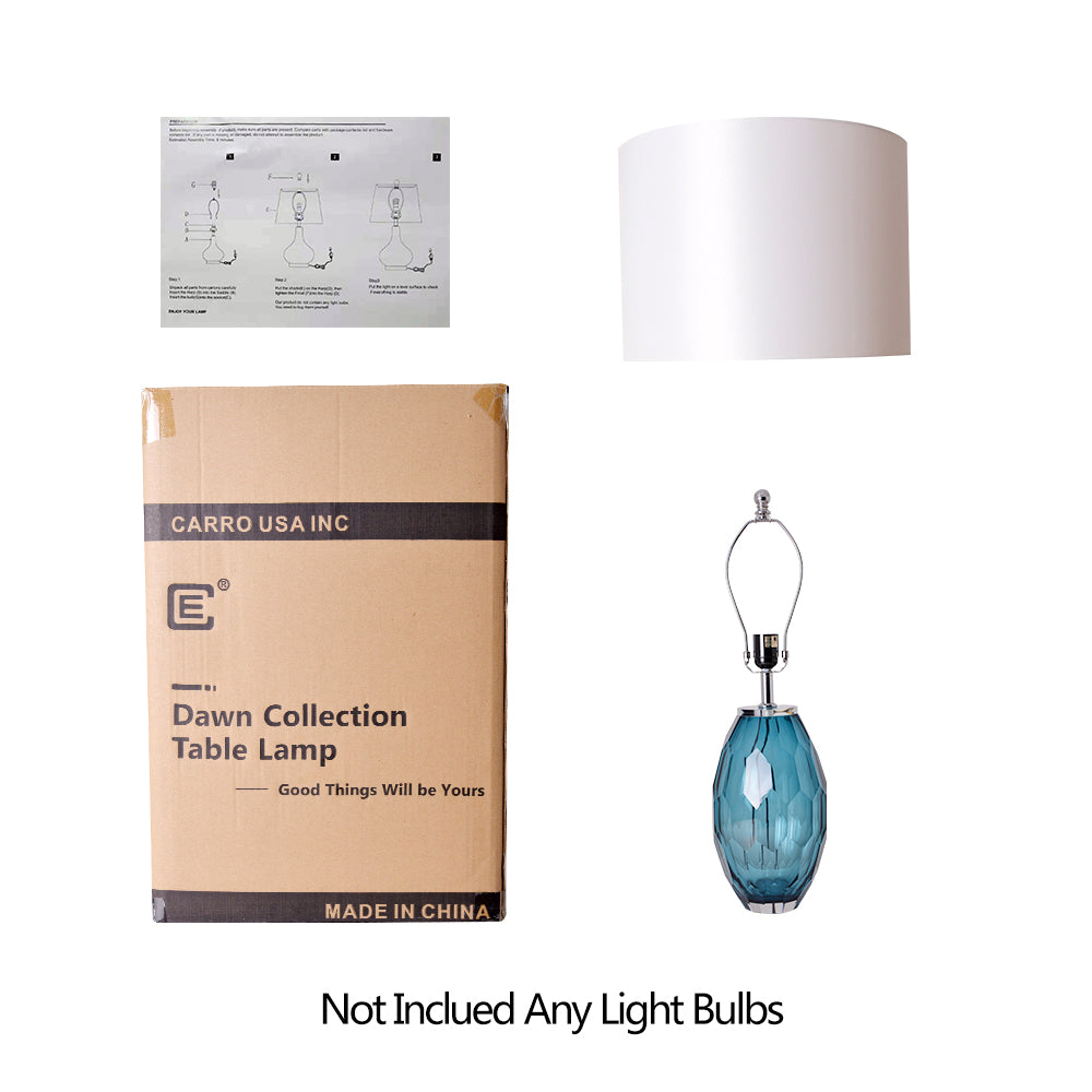 Muge Little 21" Table Lamp (Single) - Blue