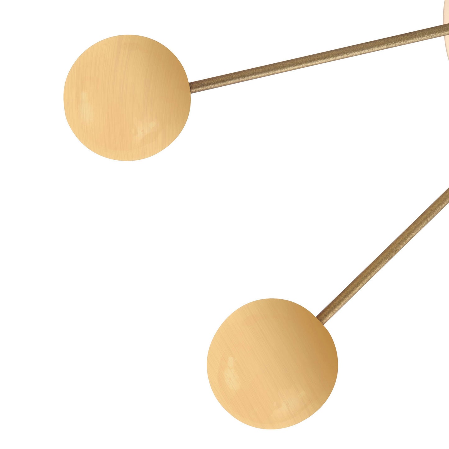LeisureMod Concordia Modern Design Round Balls Silent Non-Ticking Wall Clock