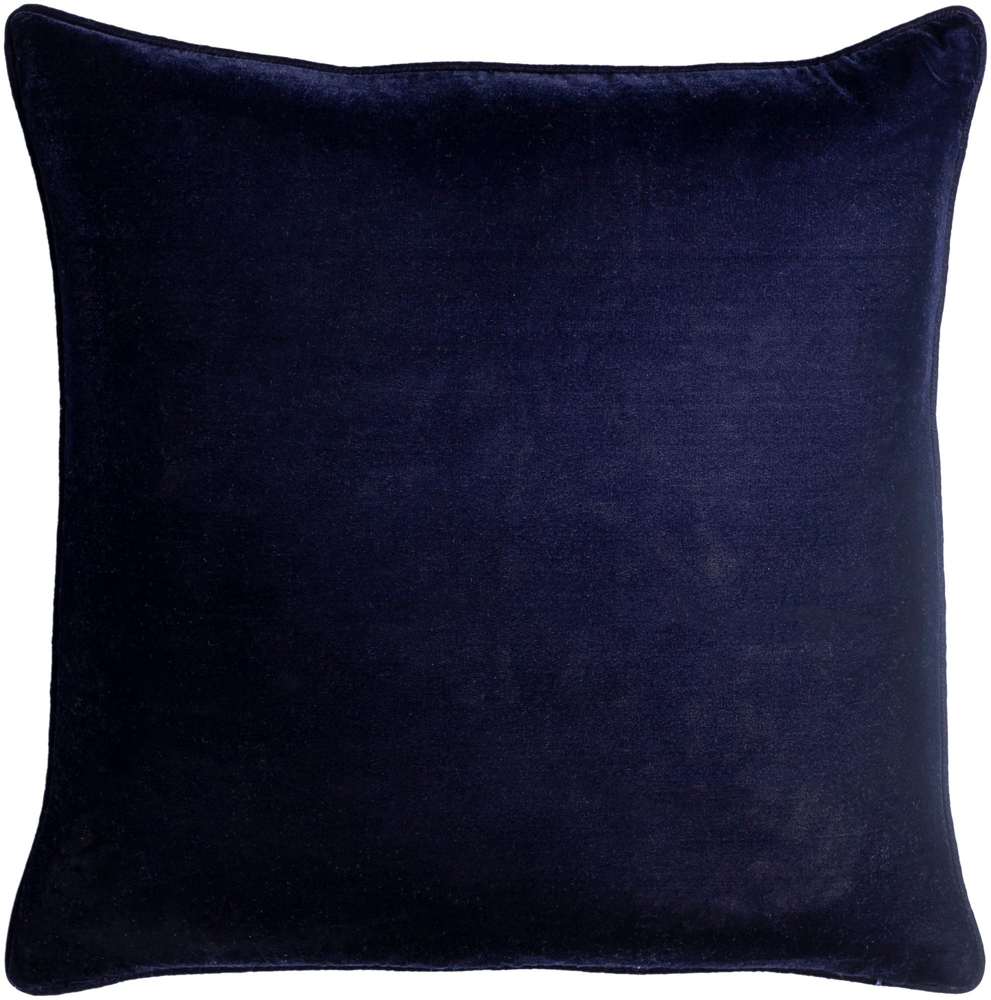 Surya Velvet Glam Navy Pillow Shell With Down Insert 20"H X 20"W