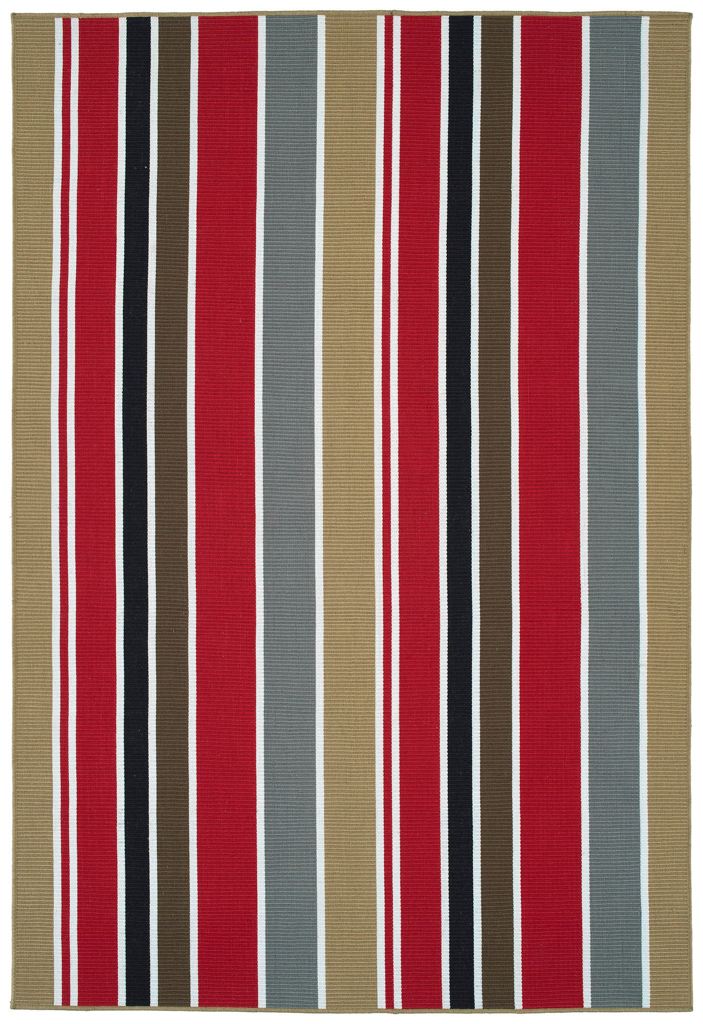 Kaleen Voavah Collection Red LtBrown Area Rug 4' x 6'