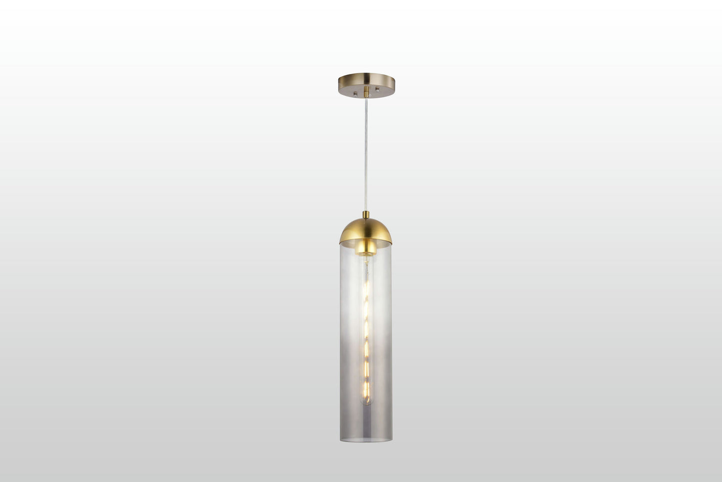 Carro Home Gidra Cylinder Glass Pendant Light – Gray Ombre