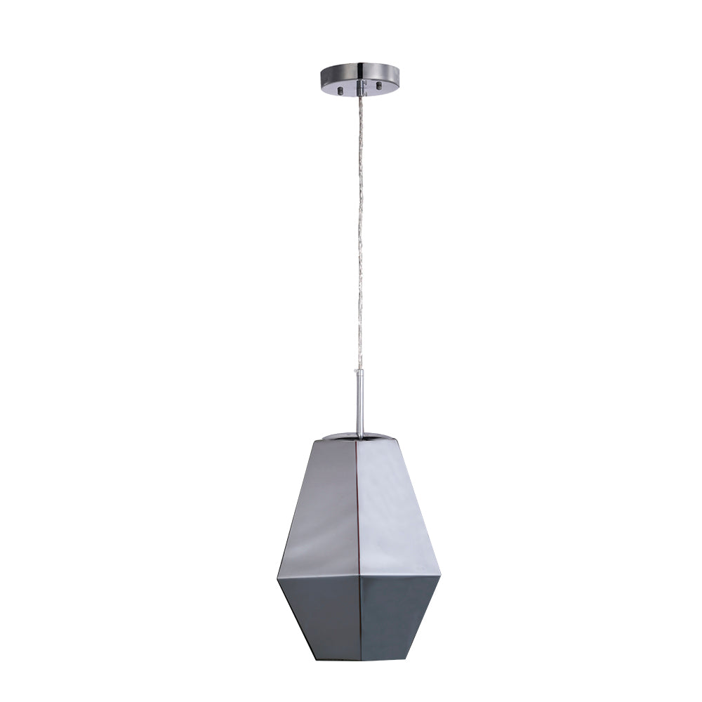 Carro Home Stier Jewel Tone Glass Pendant Light - Opal Chrome