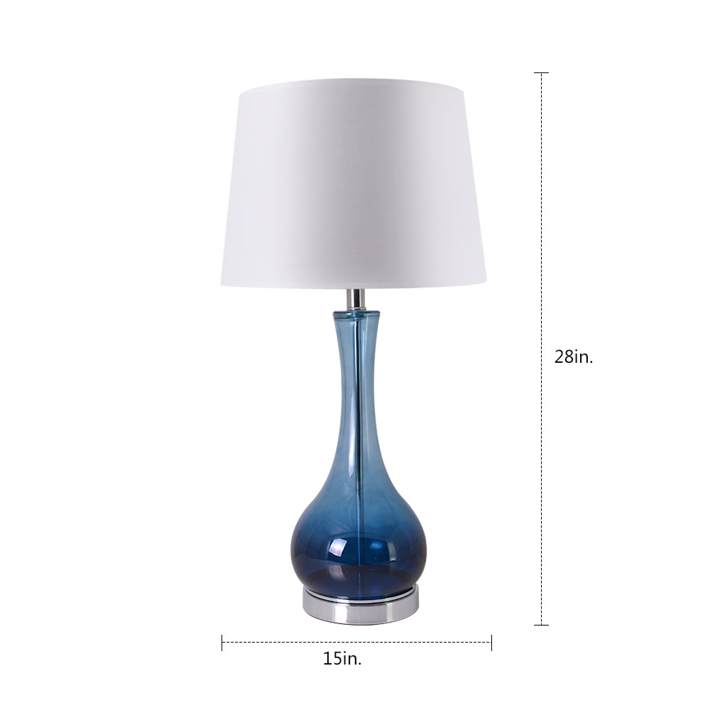 Melati 28" Table Lamp (Set Of 2) - Blue Ombre