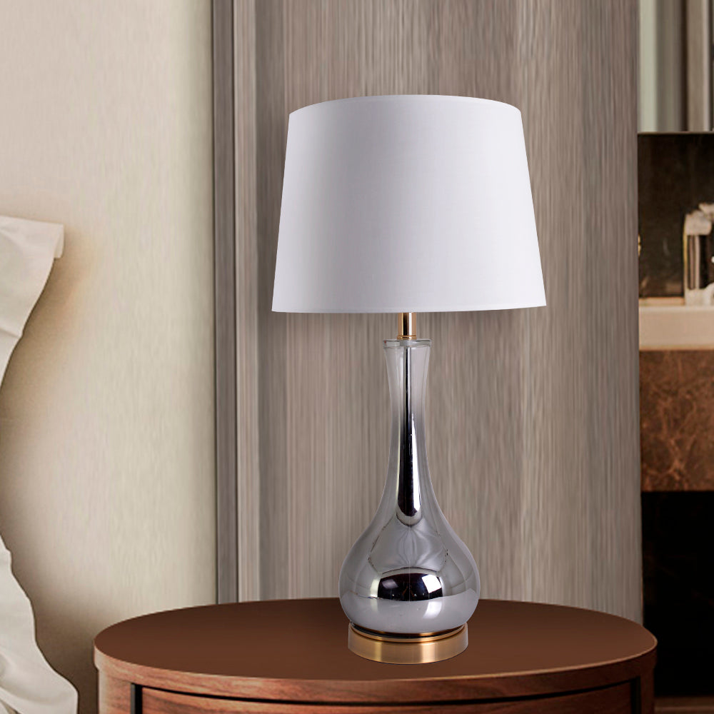 Melati 28" Table Lamp (Set Of 2) - Chrome Grey Ombre