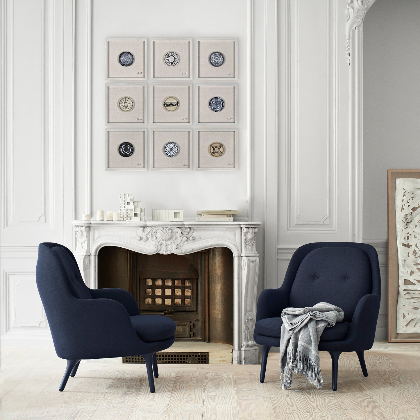 Glay Buttons Square Wall Décor 16 X 16 X 2.1