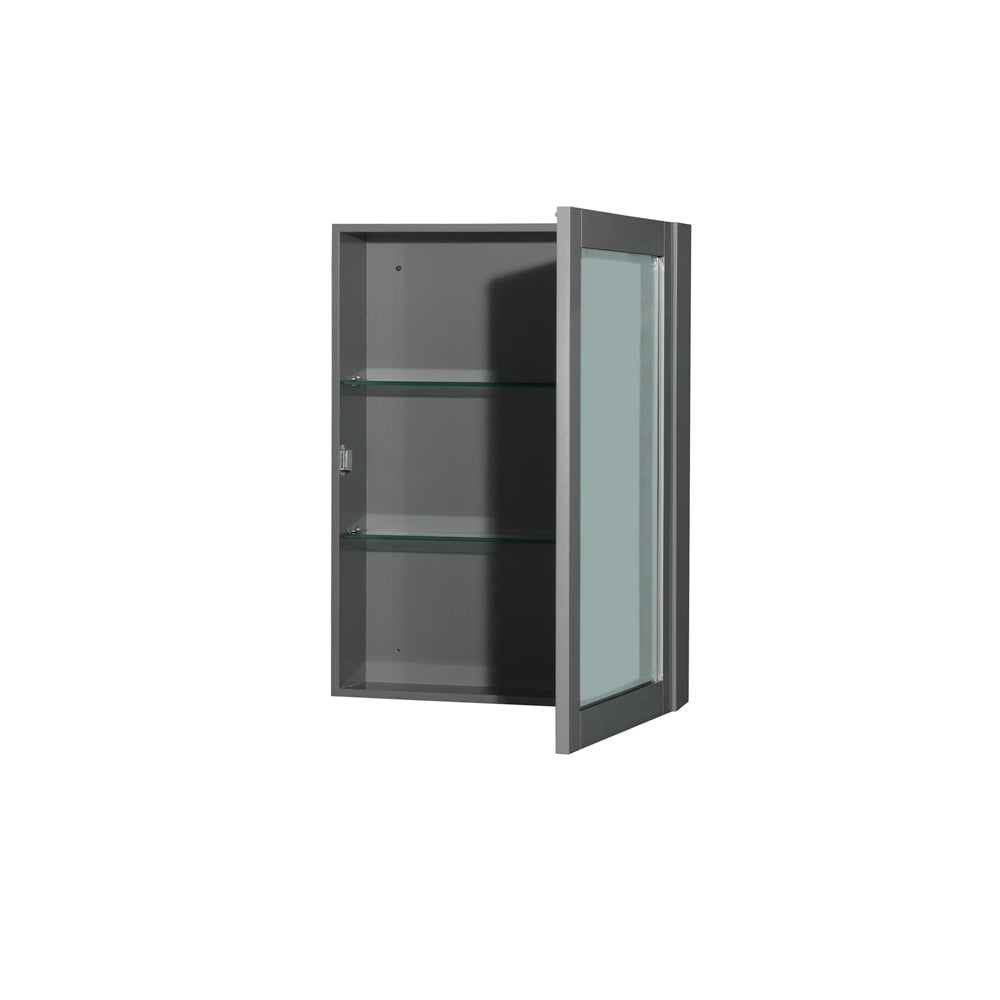 Sheffield 30" Single Vanity in Dark Gray, Top, Oval Sink, Medicine Cabinet