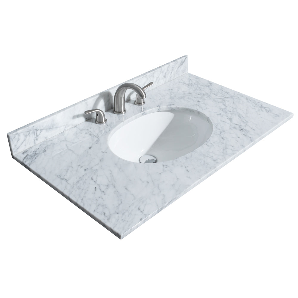 Deborah 36" Single Vanity in Dark Gray, Top, Oval Sink, Medicine Cabinet