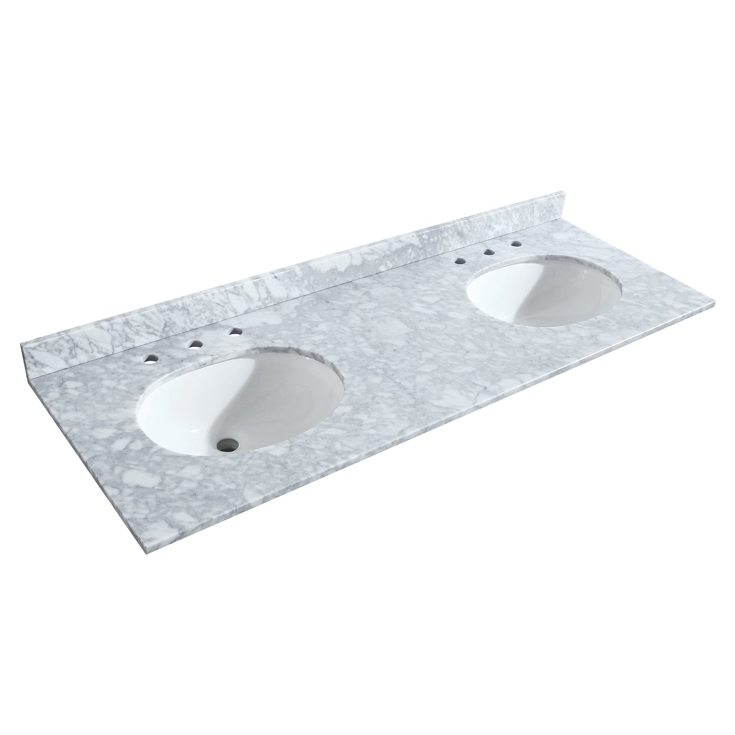Deborah 60" Double Vanity in Dark Gray, Top, Oval Sinks, Medicine Cabinets