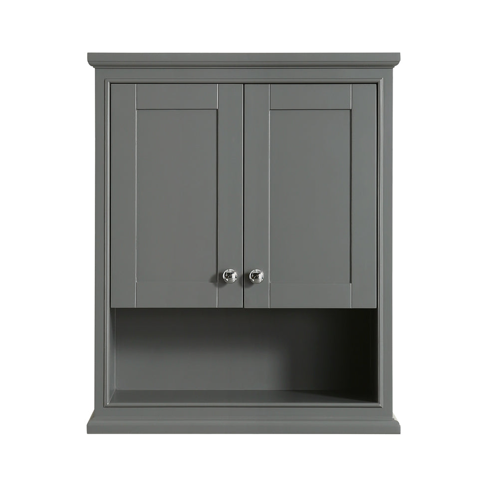 Deborah Bathroom Wall-Mounted Storage Cabinet in Dark Gray