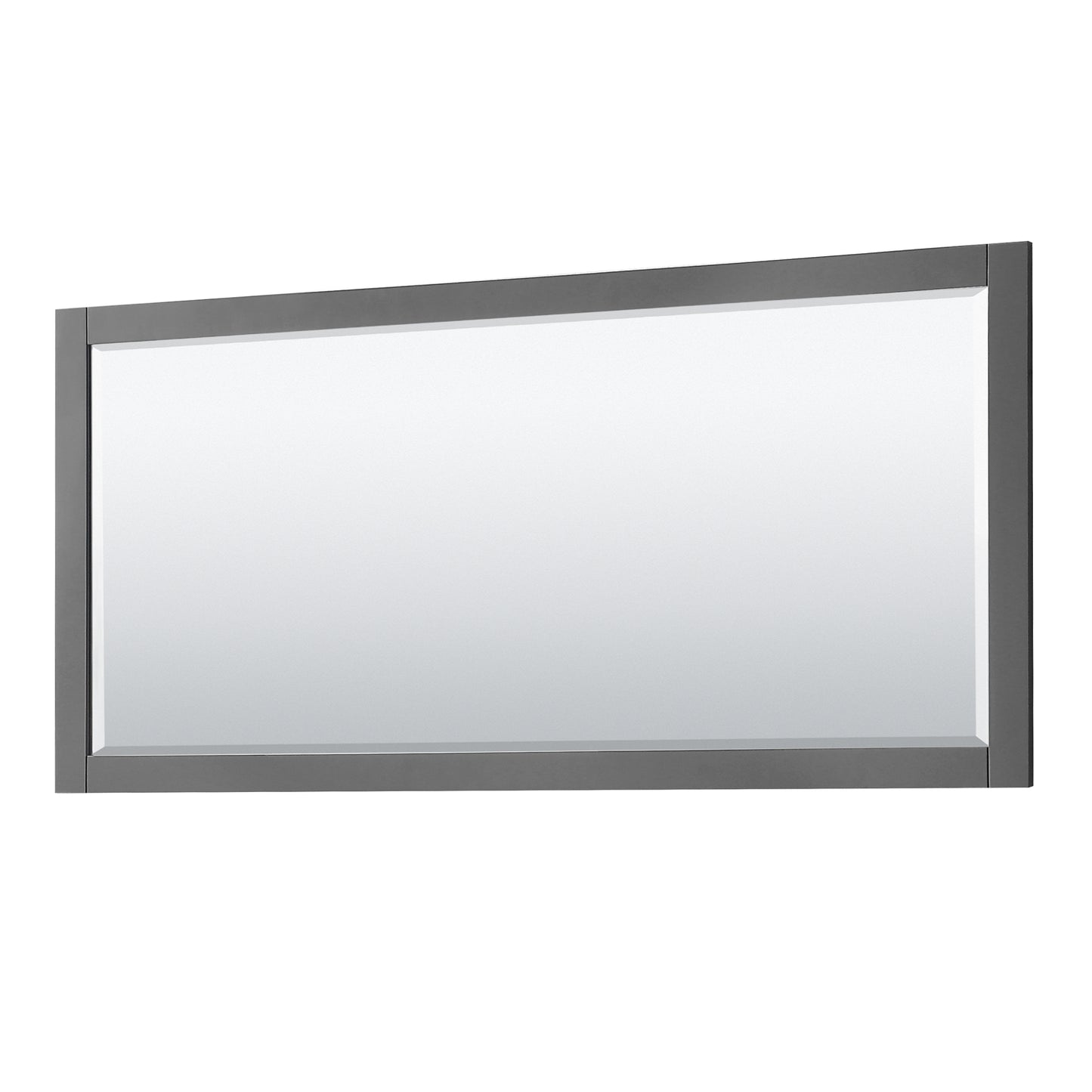 Avery 80" Double Vanity in Dark Gray, Carrara Cultured Marble Top, 70" Mirror
