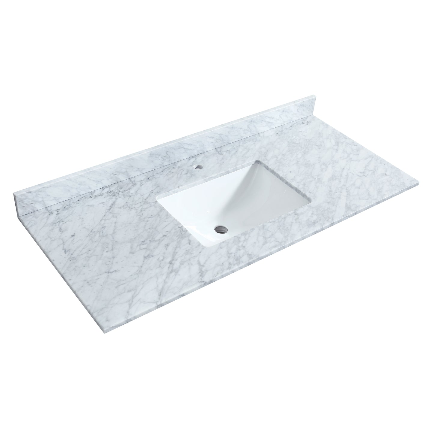 Daria 48" Single Vanity in Dark Espresso, Top, Square Sink, No Mirror