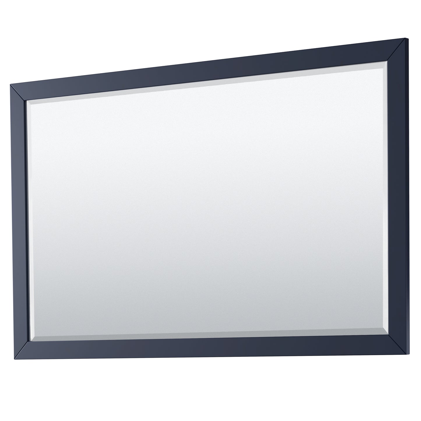 Daria 60" Single Vanity in Dark Blue, Top, Square Sink, 58" Mirror