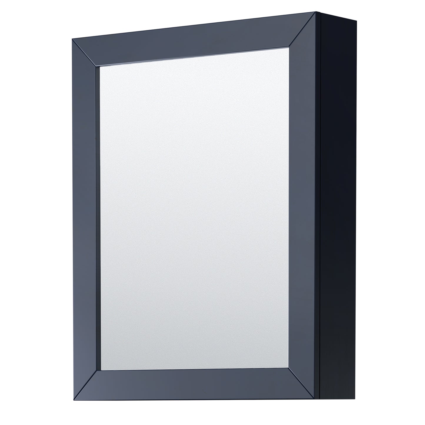 Daria 30" Single Vanity in Blue, White Cultured Marble Top, Medicine Cabinet
