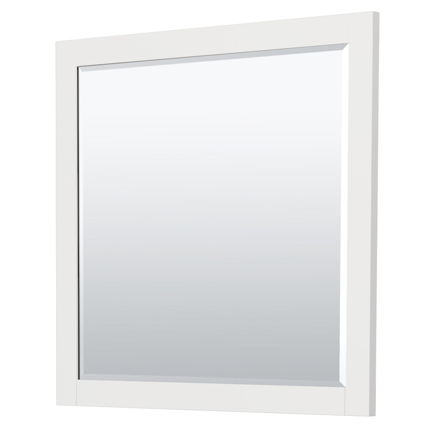 Miranda 36" Single Vanity in White, Carrara Marble Top, Gold Trim, 34" Mirror