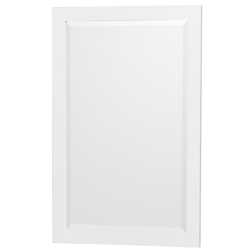 Acclaim 48" Single Vanity in White, Carrara Cultured Marble Top, 24" Mirror