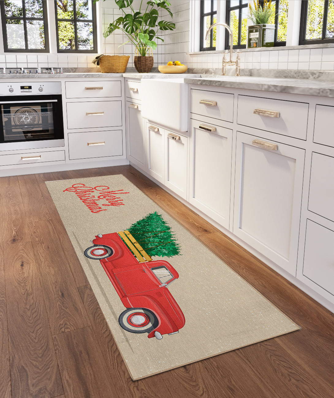 Indoor/Outdoor Wonderland WN4 Putty Washable 2'3" x 7'6" Runner Rug