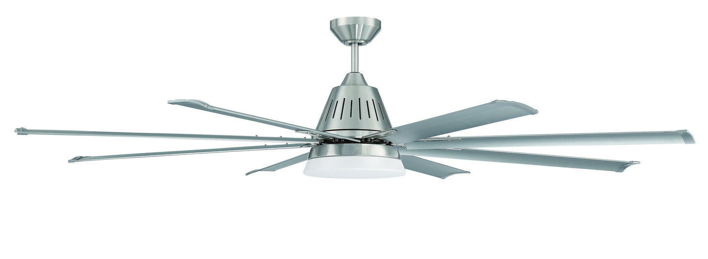 72" Wingtip Fan in Brushed Polished Nickel