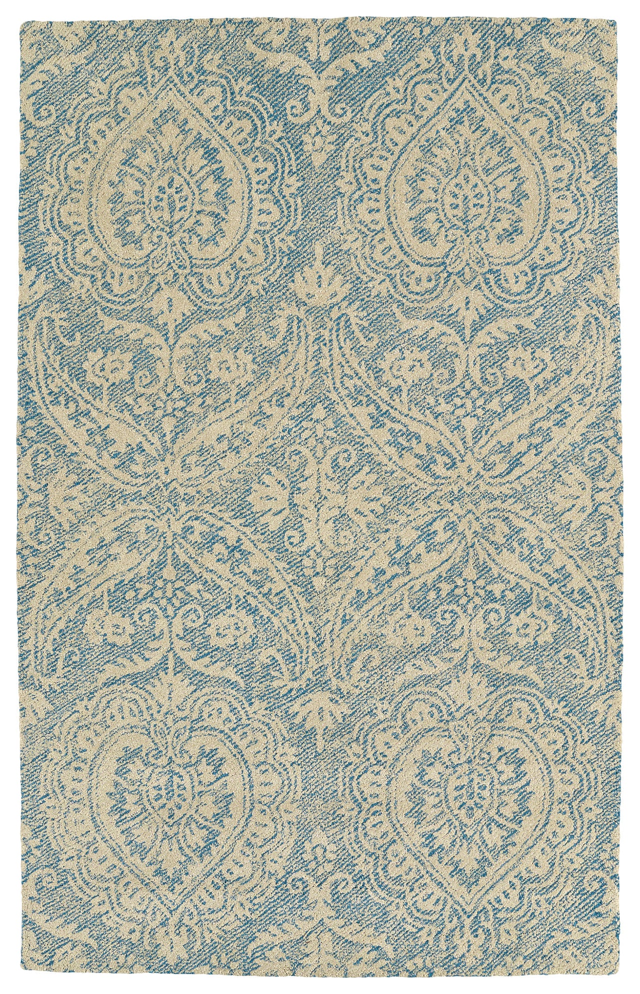 Kaleen Weathered Collection Linen Glacier Area Rug 5' x 7'6"