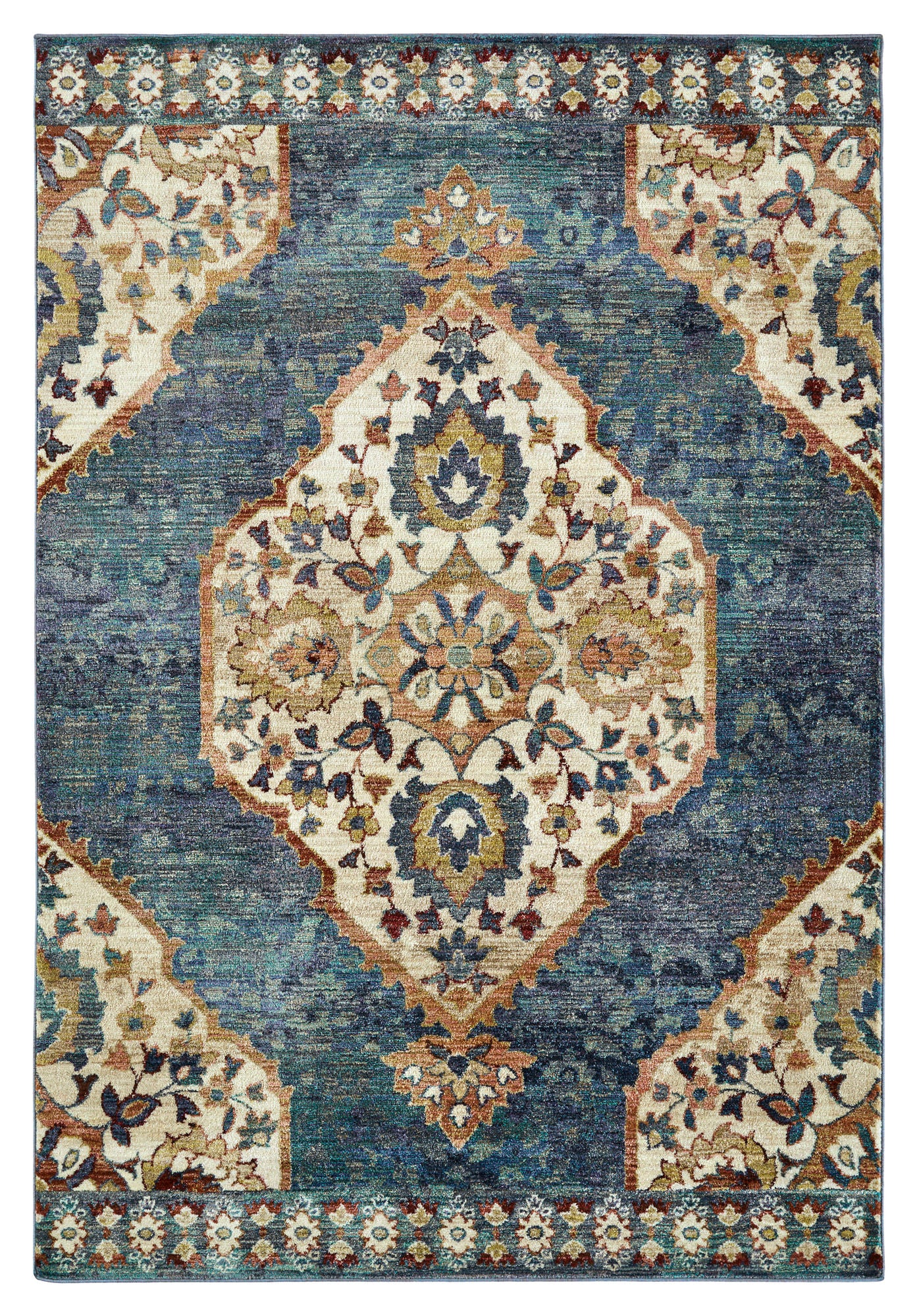 Kaleen Wynnlow Collection Dark Multi Area Rug 7'3" x 7'3"