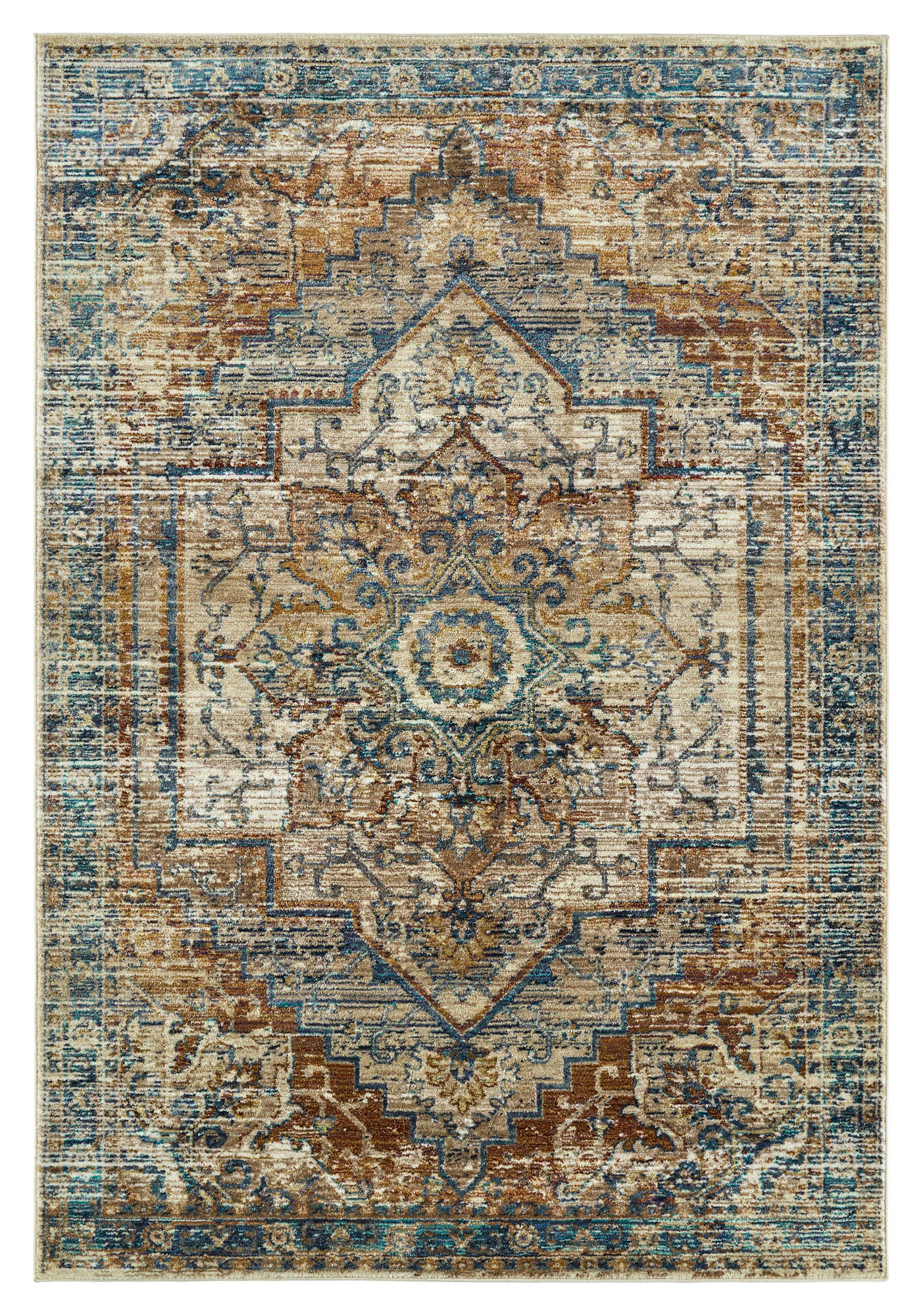 Kaleen Wynnlow Collection Multi Ivory Area Rug 9'6" x 13'1"