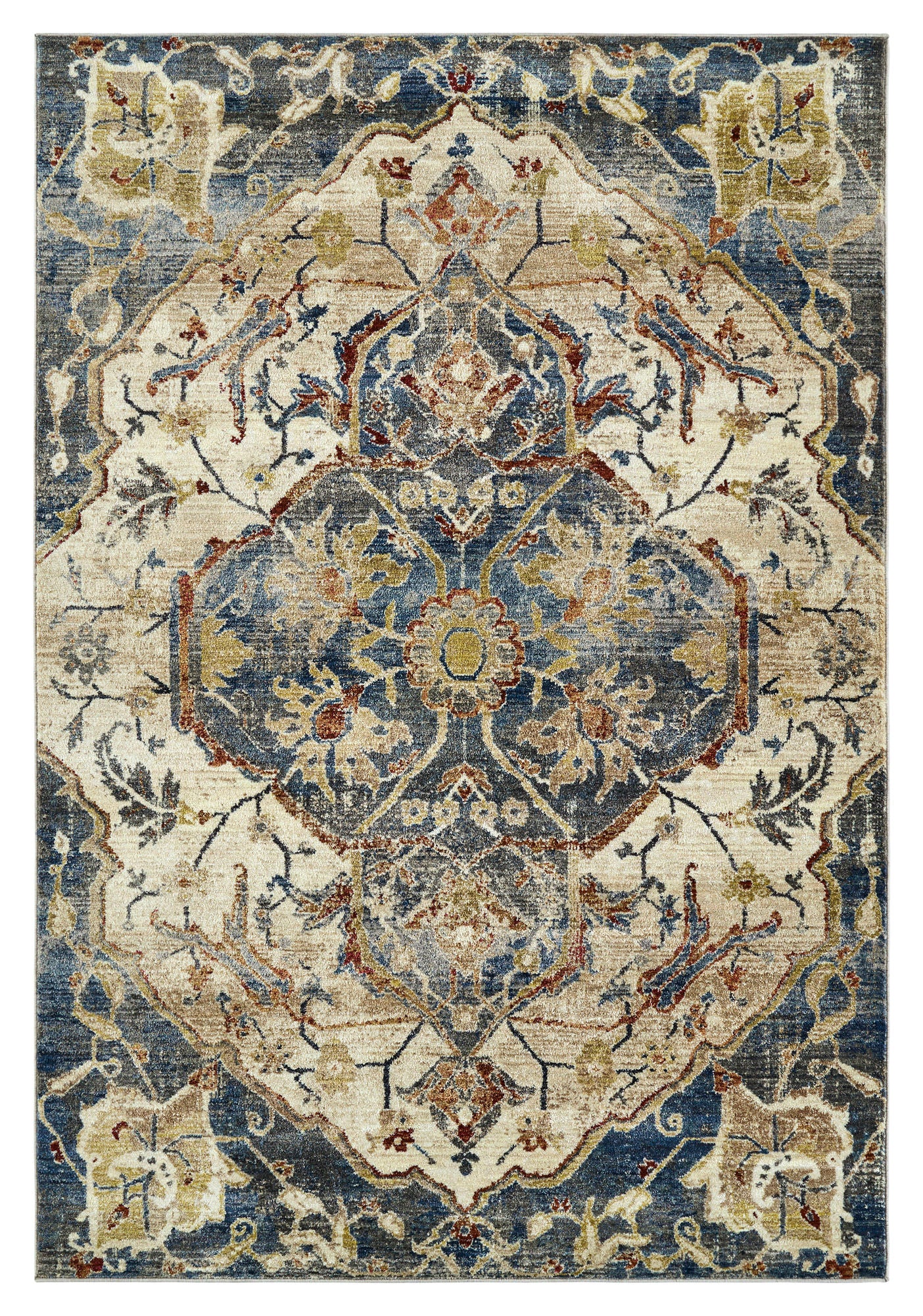 Kaleen Wynnlow Collection Dark Denim Area Rug 9'6" x 13'1"