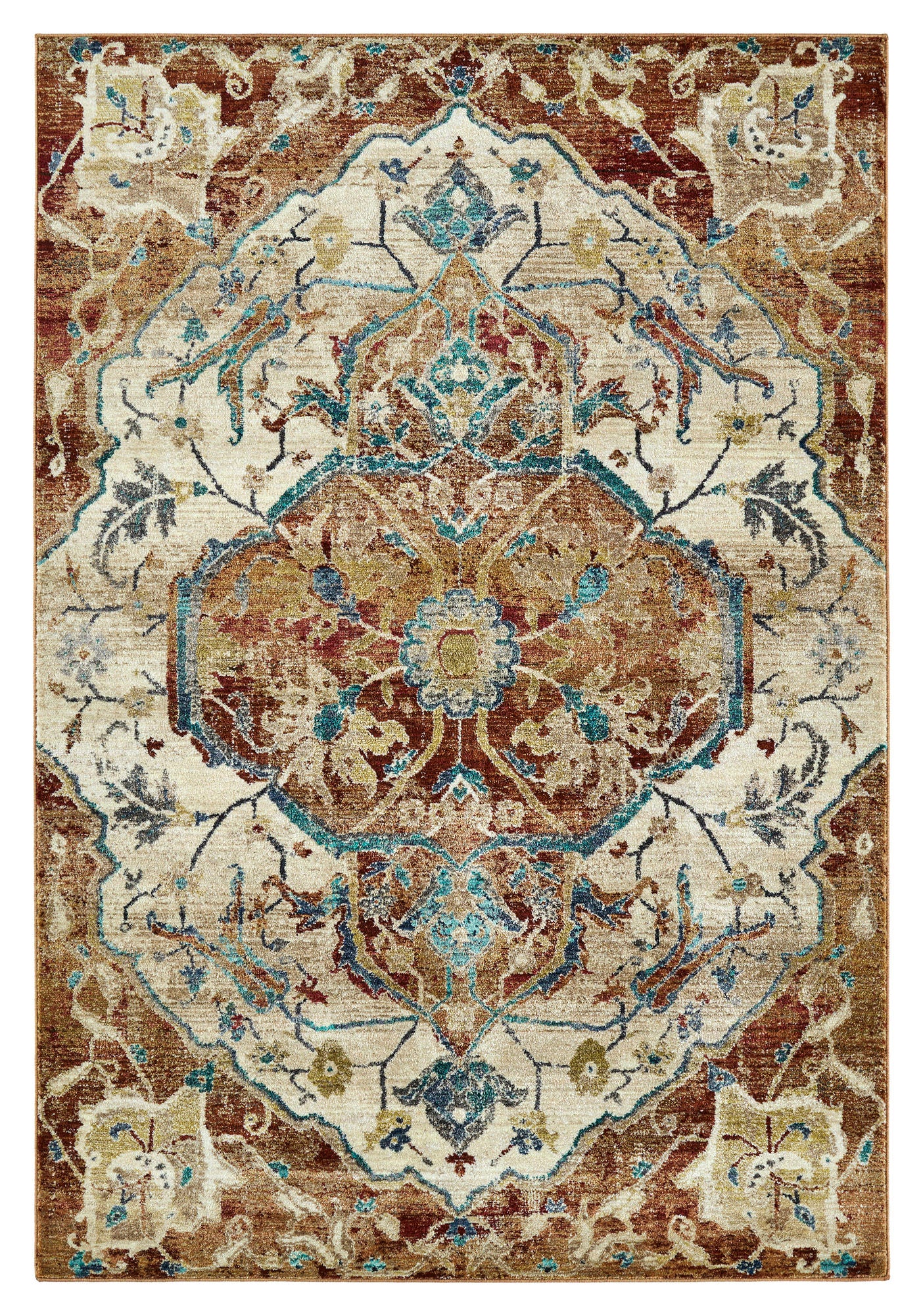 Kaleen Wynnlow Collection Paprika Red Area Rug 6'3" x 6'3"