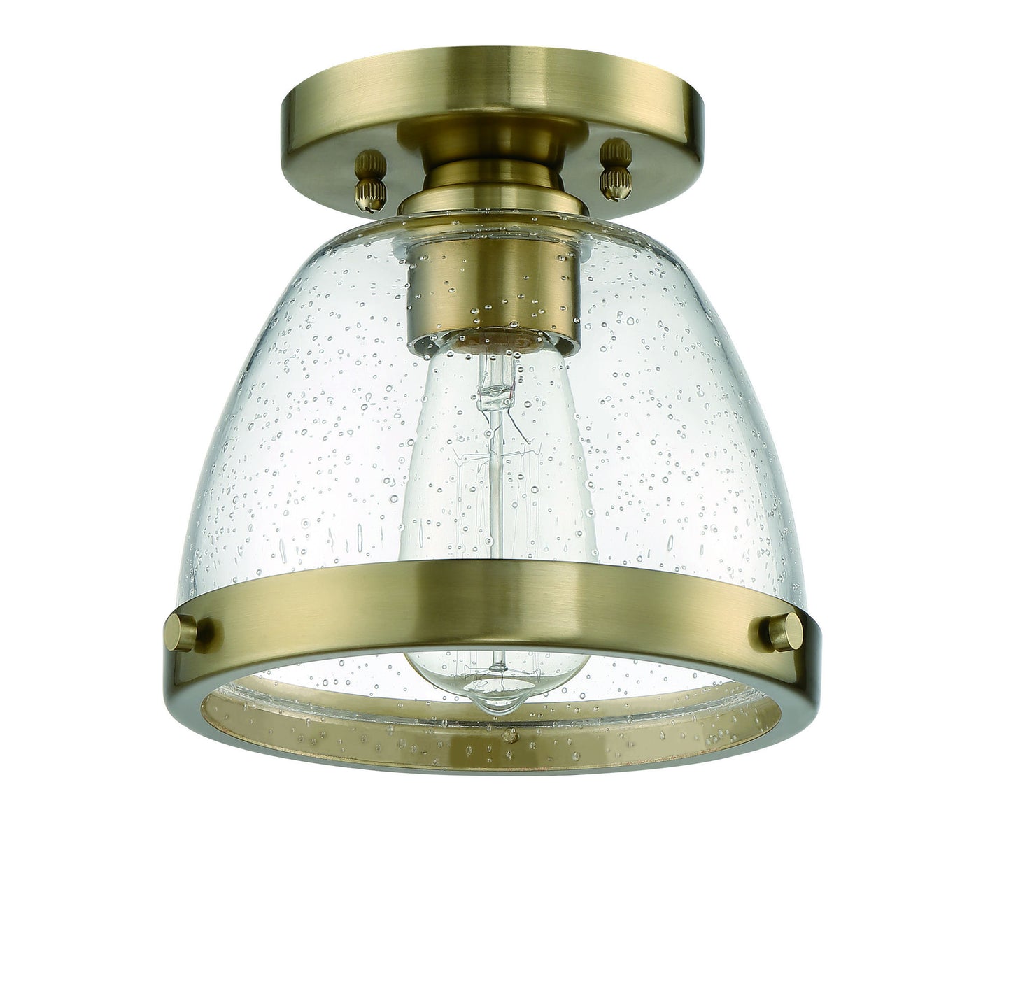 1 Light 7.5" Flushmount, X1408-SB