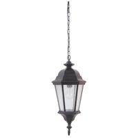 Chadwick 1 Light Pendant in Midnight with Clear Seeded Glass