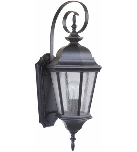 Chadwick 1 Light Medium Wall Mount in Midnight with Clear Seeded Glass